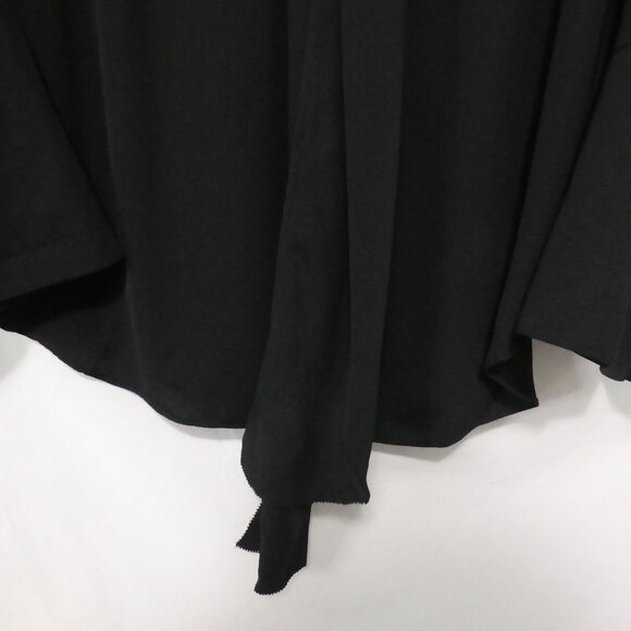 RACHEL - Rachel Roy | 2X | Elegant Black Blouse With Tie Detail - Picture 7 of 14
